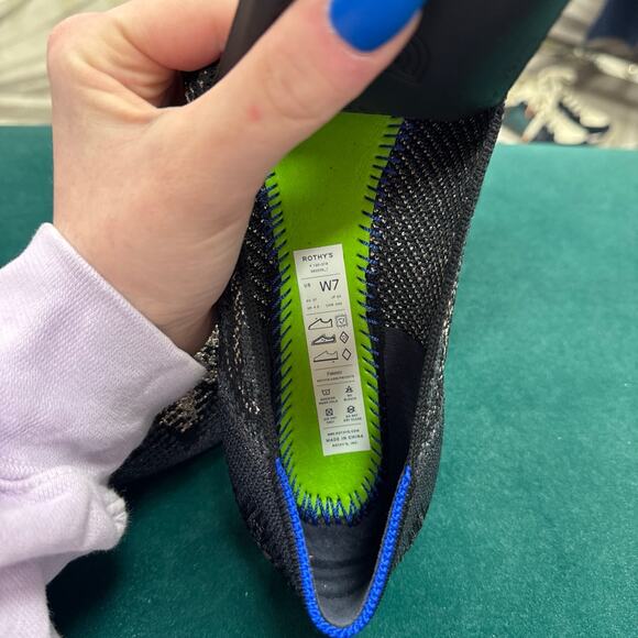 Rothy’s Limited Edition Obsidian Almond Loafer Size 7 - Picture 5 of 5